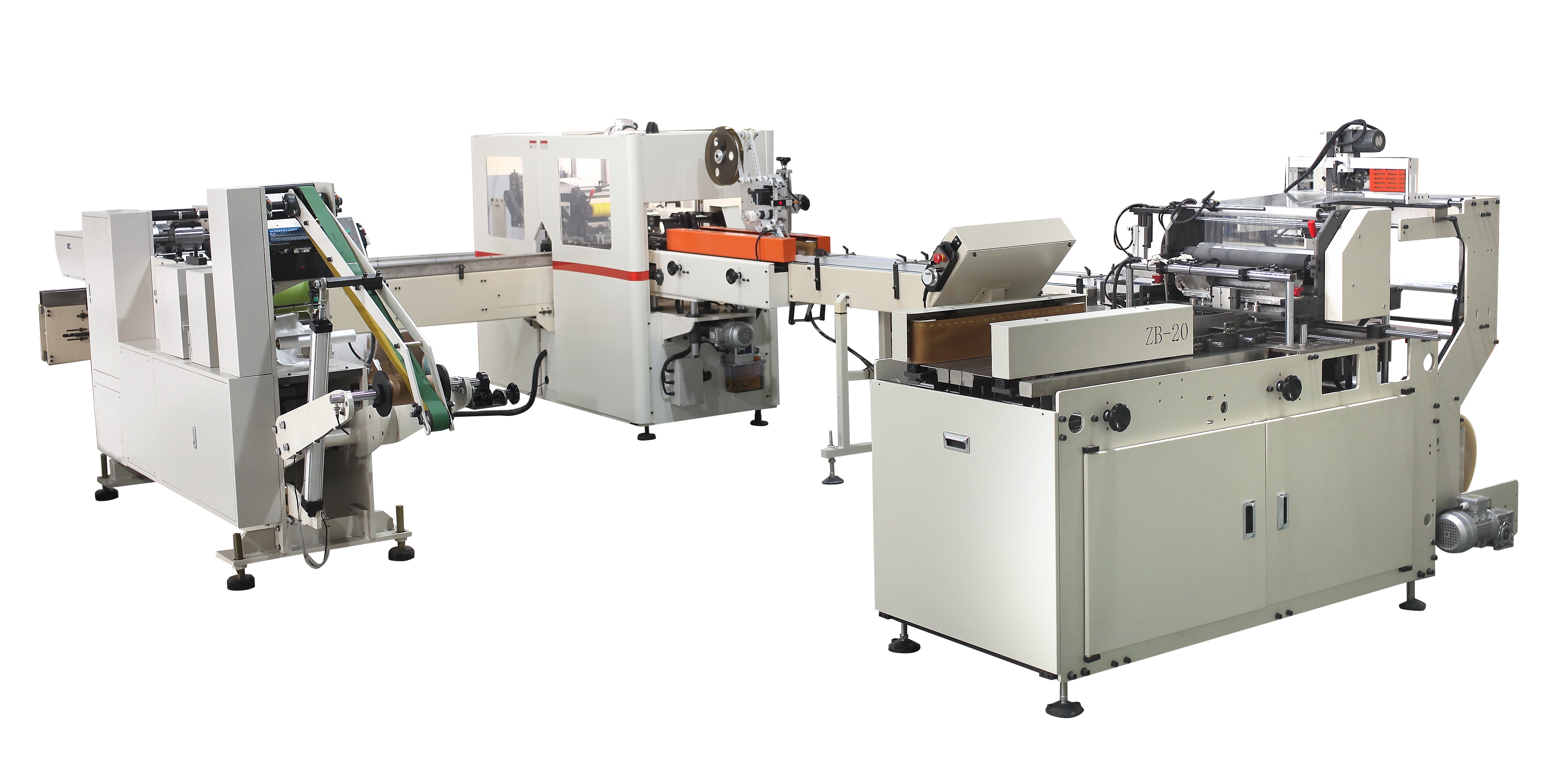 PLC Automatic Pocket Paper Tissue Machine Production Line 8-12bags/min