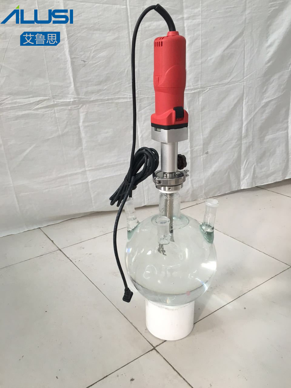 Small Lab Agitator Cosmetic Cream Liquid Mixing Machine High Speed Homogenizer Mixer