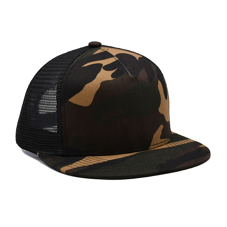 High Quality Hip pop Cap Oem Gorras Embroidered Custom Logo 6 Panel For Men Camouflage Cotton Snapback Caps