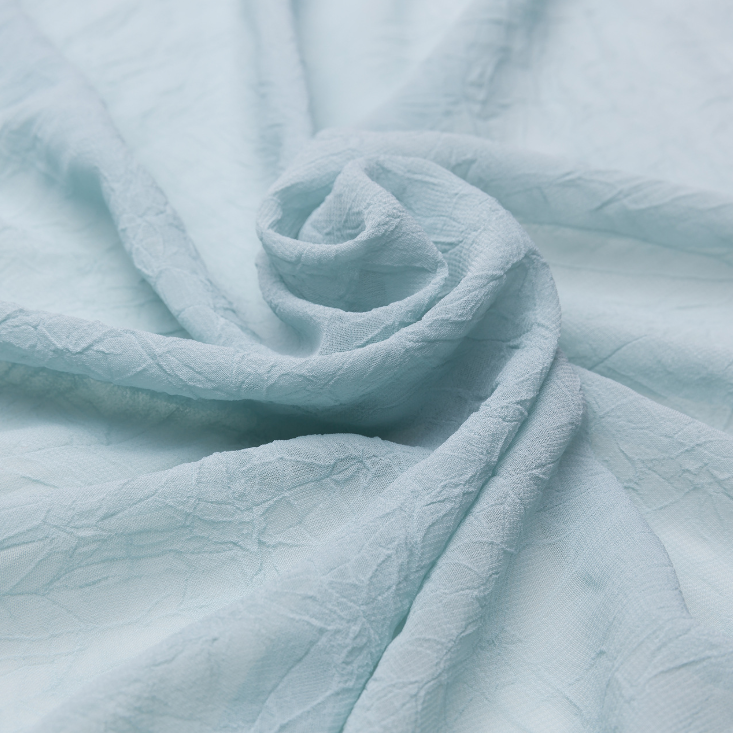 145cm Width Pure Black Plain Chiffon Fabric Soft Drooping Suitable for Lady Clothes