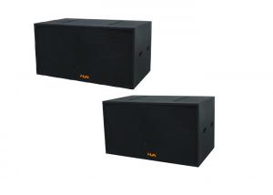 Buy cheap Powered Stage Sound Equipment Dual 18 inch Subwoofer Speakers1600W RMS Black product