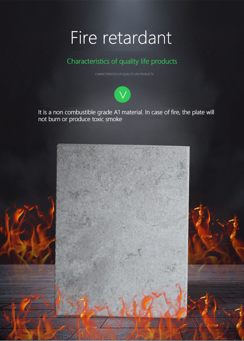 Waterproof Reinforced Fiber Board with Good and Polished Surface Calcium Silicate