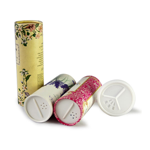 Gloss Lamination Customized Cosmetic Packaging Paper Tube With Shaker Top