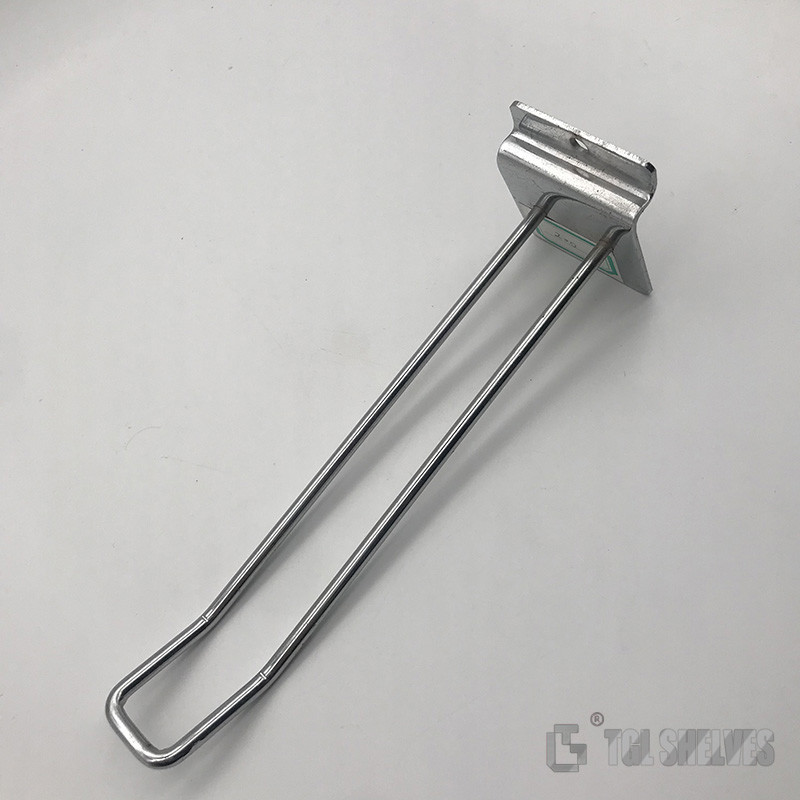 Steel wire Shelving Accessories Metal Slatwall Hooks 30cm 25cm size