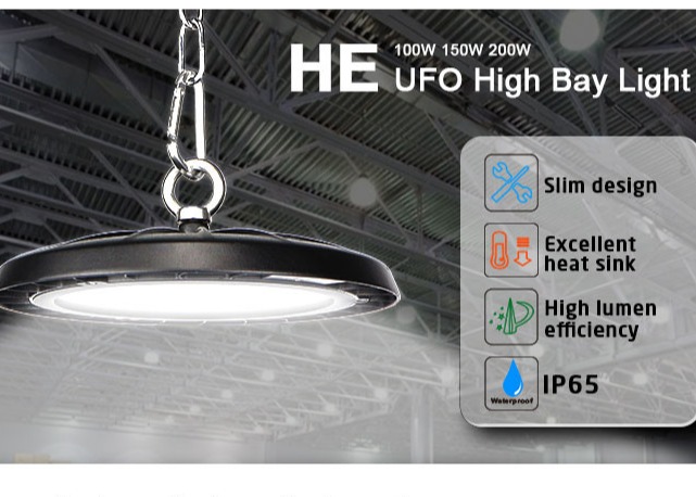 100watt 150watt 200watt Slim LED Linear High Bay Light Warehouse Commercial Industrial