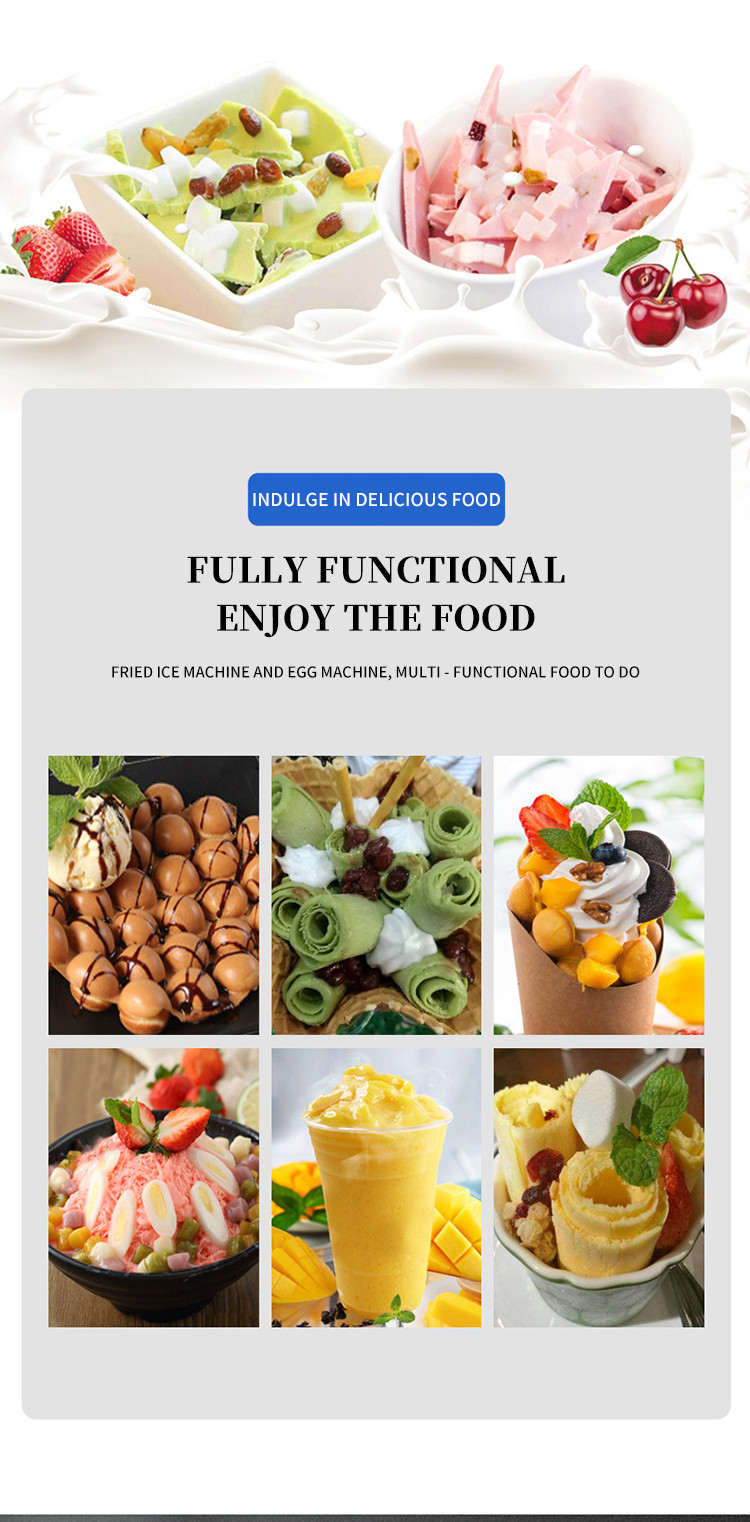 Factory Supply Square Pan Fried Ice Cream Machine/ Single Fried Ice Cream Roll Machine/ Thailand Fry Ice Cream Machine