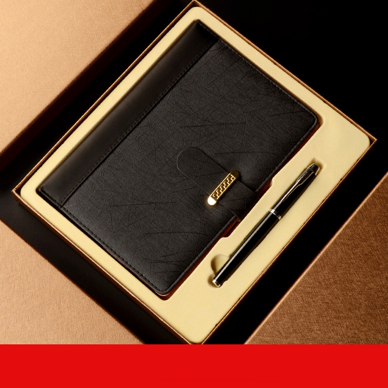 A5 Hardcover Magnet Closed Buckle Notebook and Pen Stationery Set Limited Stock