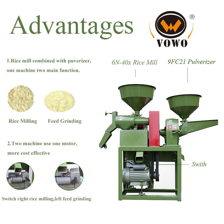 Automatic Rice Flour Milling Machine Cheap Price Combine Rice Miller