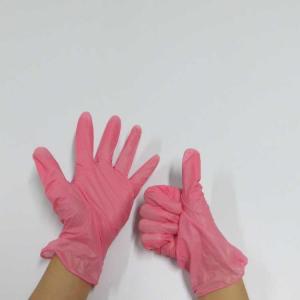 China Disposable Pink Nitrile Gloves - Powder And Latex Free Gloves on sale