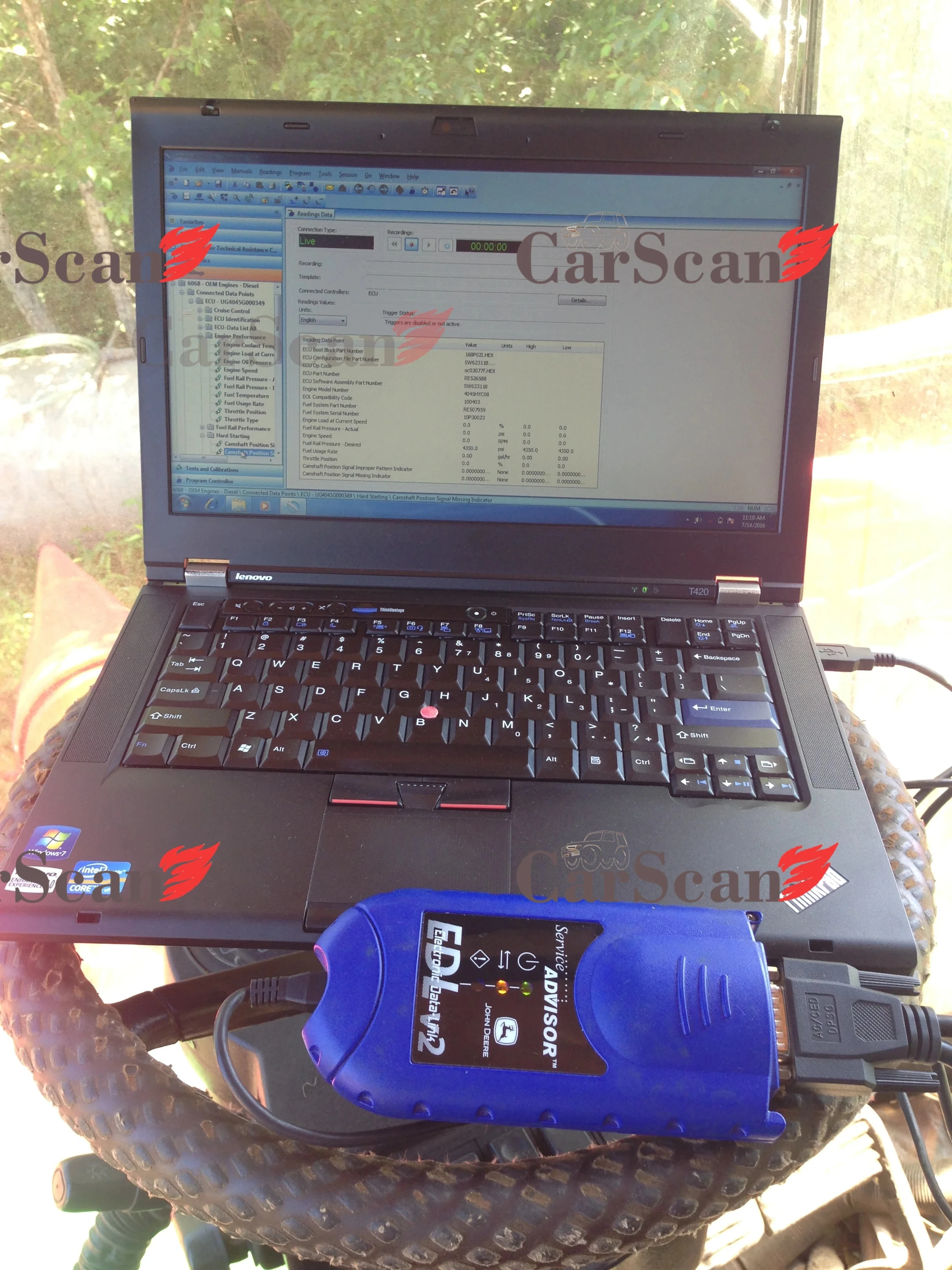 V5.3 EDL V2 For John Deer JD Service Advisor Electronic Data Link Truck Diagnostic Tool