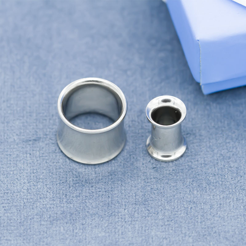Ear Gauges Double Flares Stainless Steel Ear Tunnels Plugs Decoration Jewelry