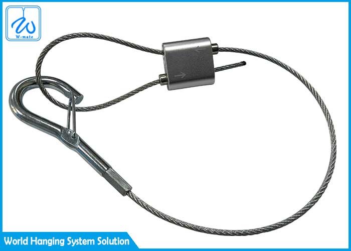 7x7 Wire Rope Steel Cable Sling With Looping Grippers For Suspension System
