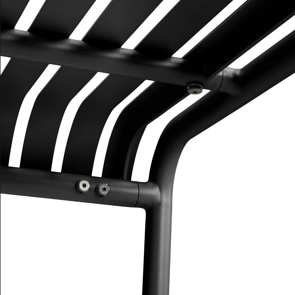 5 Star Hotel Minimalist Style Outdoor Black Dinning Table For 6