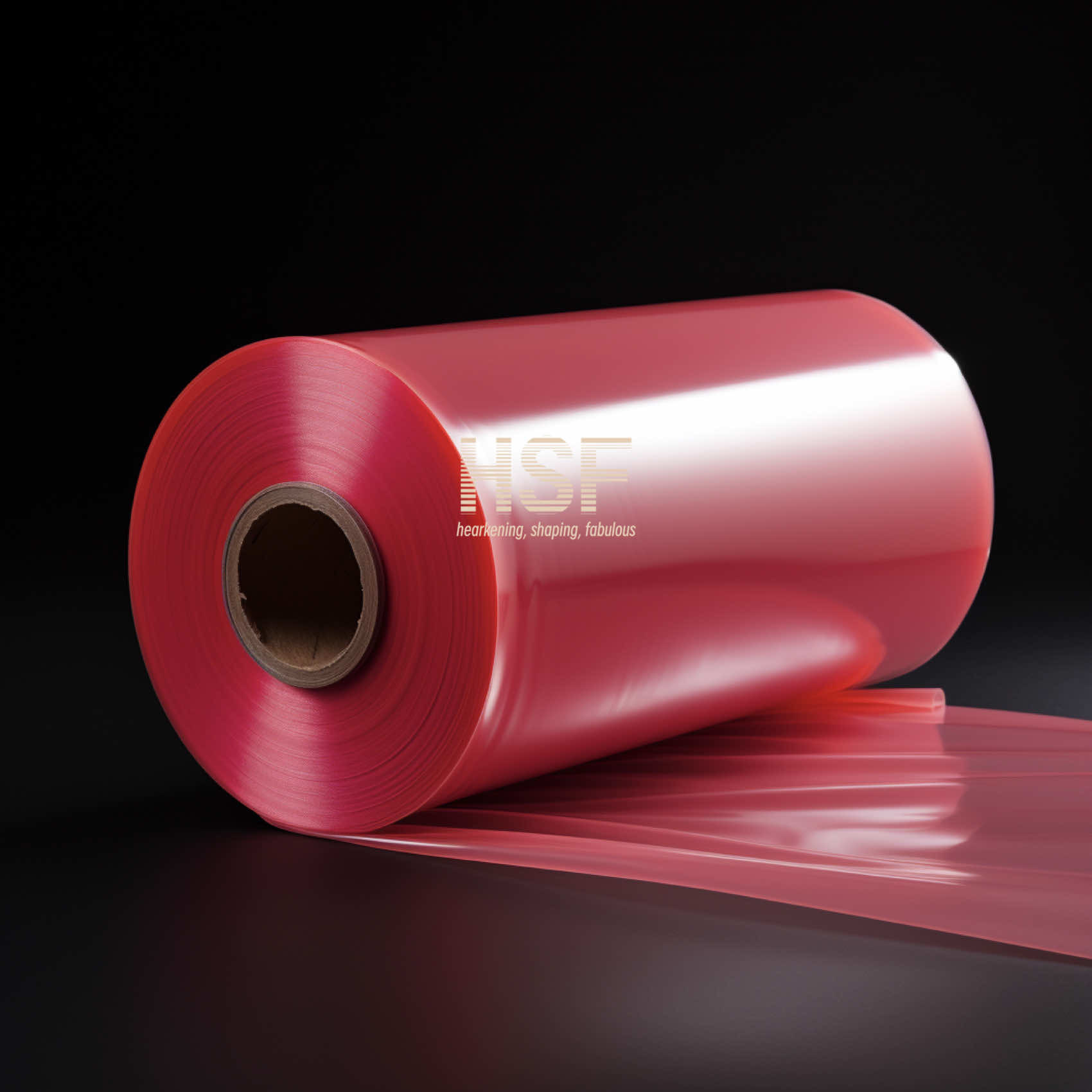 40uM Red Opaque Monoaxially Oriented PE Film For Tinting Windows