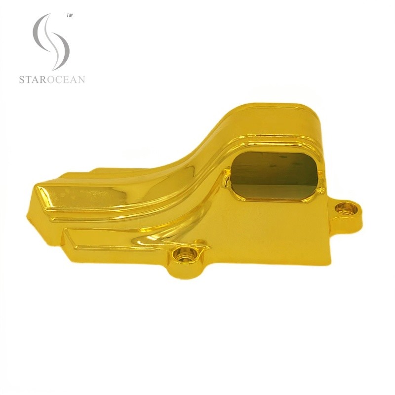 Gold Plastic Die-Cast Coffin Accessories, Metalized Coating Of Coffin Parts 10# G