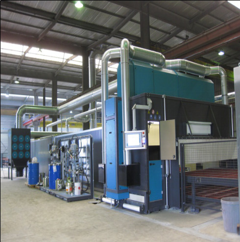 Automatic Roller Industrial Coating Line Powder Coating System Stepless Speed Adjustment