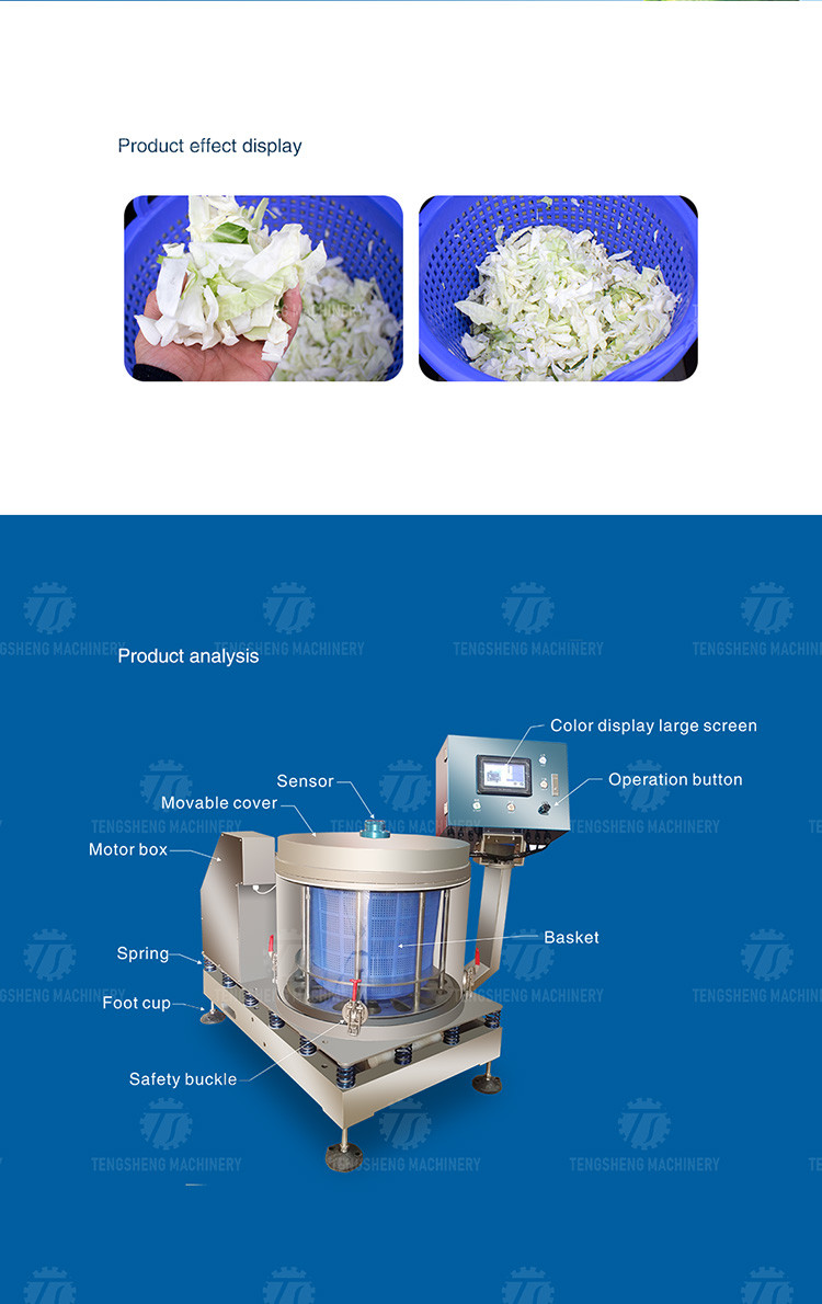 380KG Stainless steel dehydration dryer fruit and vegetable centrifugal dehydrator industrial dehydrator