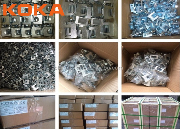 Malleable Iron EG Strut Channel Fittings HDG Steel Unistrut U Bolt Beam Clamp