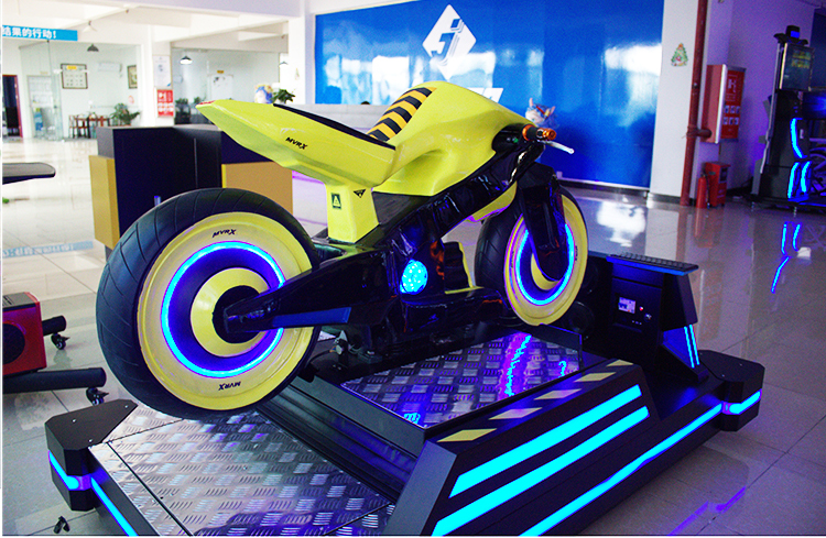1500w Online VR Motorcycle Simulator With 24" LED Screen Galvanized Steel Frame