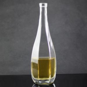 Buy cheap Glass Collar Olive Oil Packaging Bottles with Polygonal Design and Cork Cap Closure product