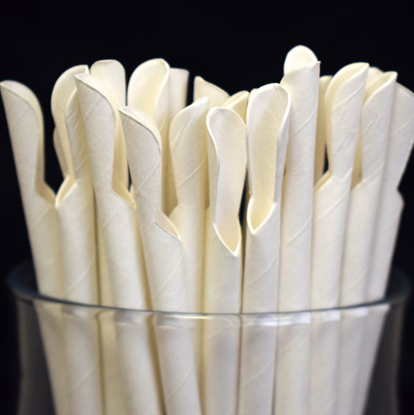 Decorative Party Paper Straws Customized Logo Juice Beverage Paper Drinking Straws
