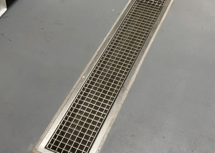 5mm thickness Linear Compact Bar Shower Grating SS 316 Stainless Steel bar grating
