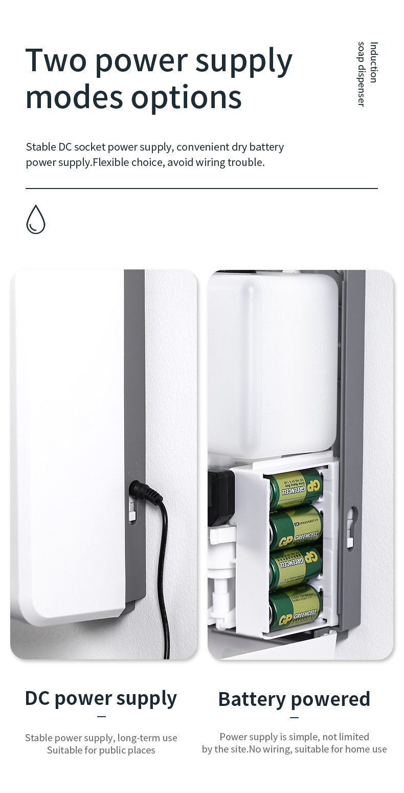 KZ208E Hygiene Infrared Sensor Activated Soap Dispenser 1000ml For No Touch Washing