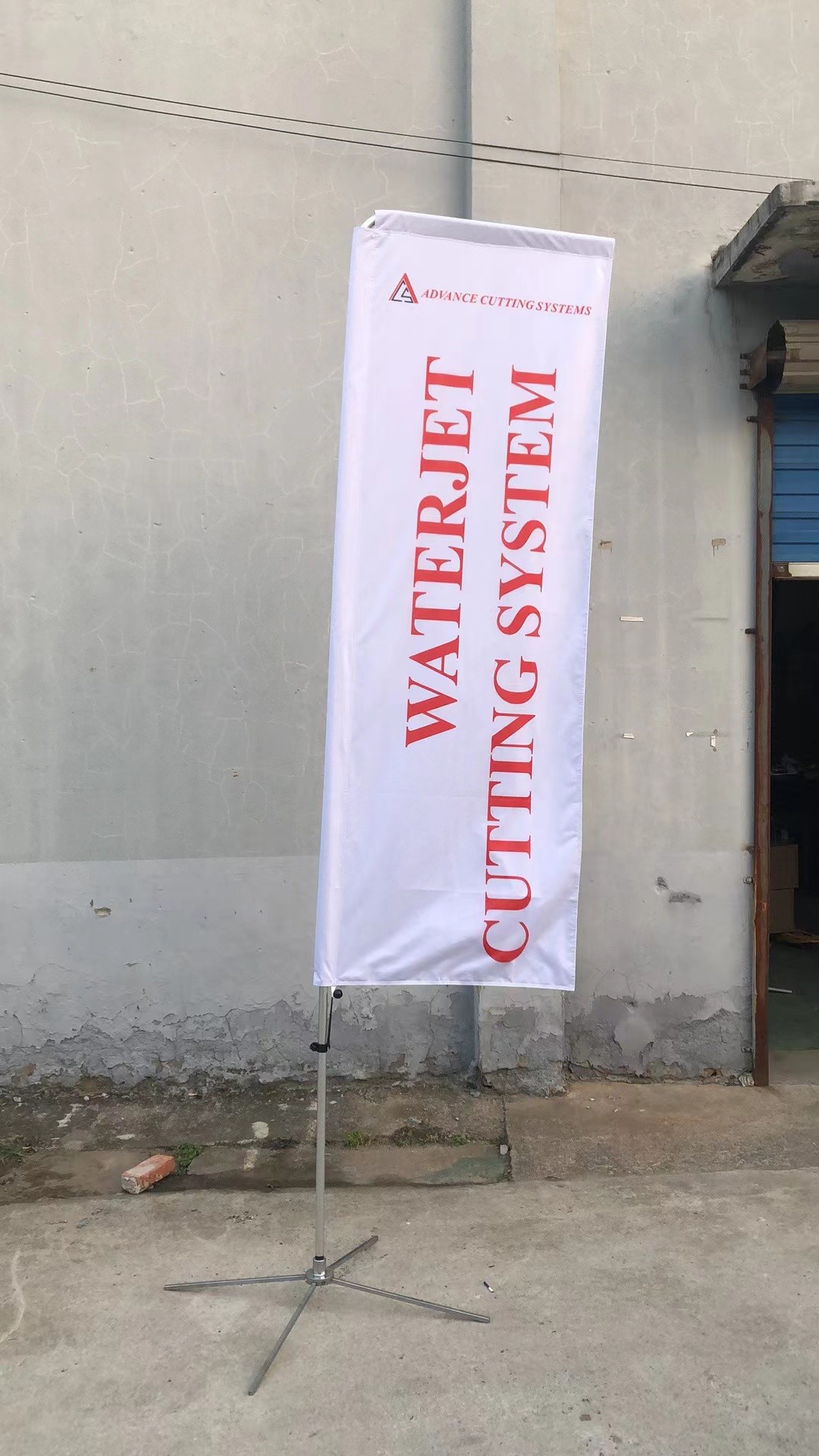 Advertising Beauty & Barber Windless Feather Flag Bundle Fly Banners with Water Bag Cross Base Spike Base