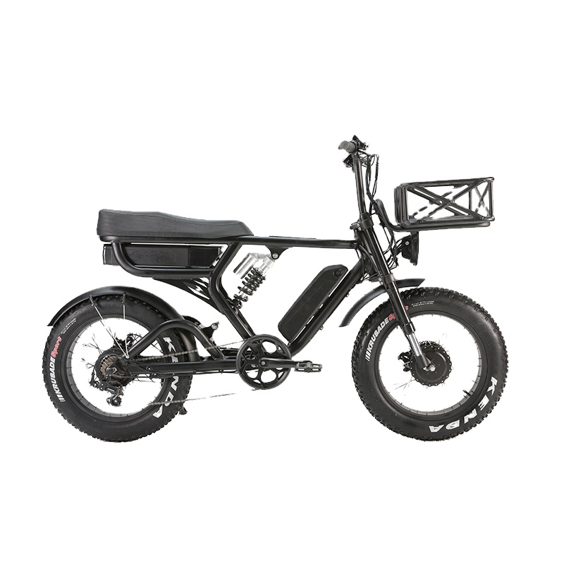 26 inch E Bike with 13ah Battery Capacity Mid Suspension and 1000W Bafang Dual Motor