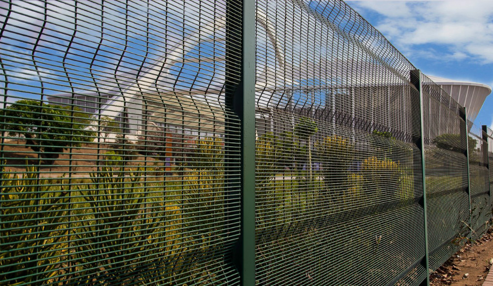 358 Anti climb clear vu fence panels hot dipped galvanized or powder coated