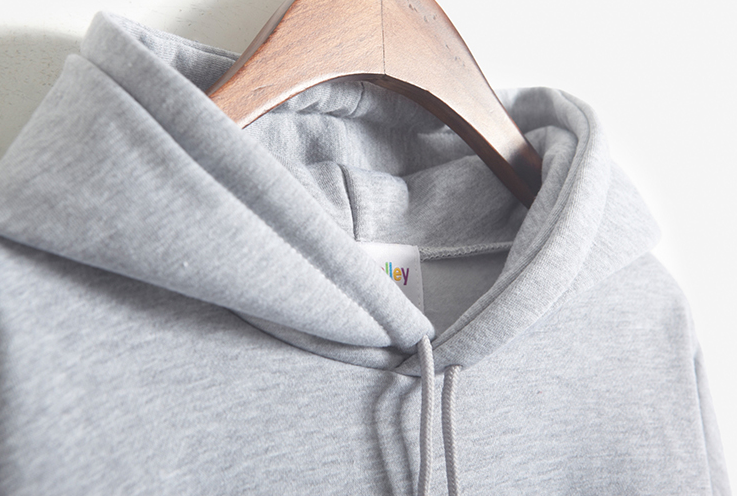Wholesale custom pure color blank cheap women hoodie