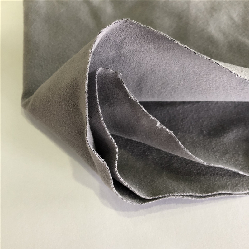 Polyester Nylon Double Side Brushed Quick Dry Cleaning Cloth Suede Fabric for Beach Towel
