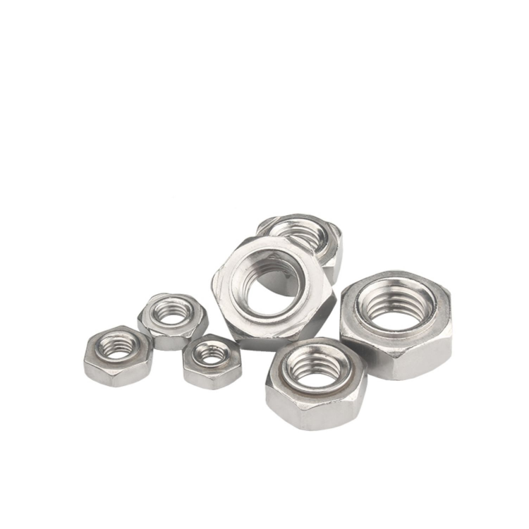 SS304 316 Zinc Coated Hex Weld Nuts M4 M5 M6 M8 M10 M12 ISO GB Mining Spot Weld Nut