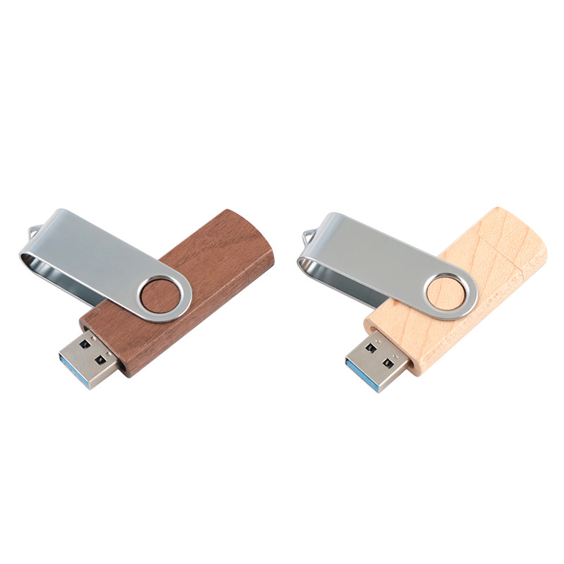 Natural Wooden USB Flash Drive 2.0 3.0 With Type C + Usb A New Shapes Fast Speed