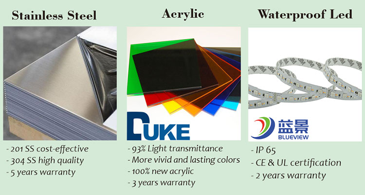 Custom company logo 3d illuminated logo metal back lit signage led logo sign backlit light