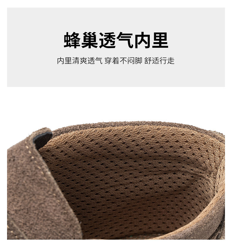 Rubber Sole Safety Shoes for Unisex Suede Work Boots in Industrial Settings