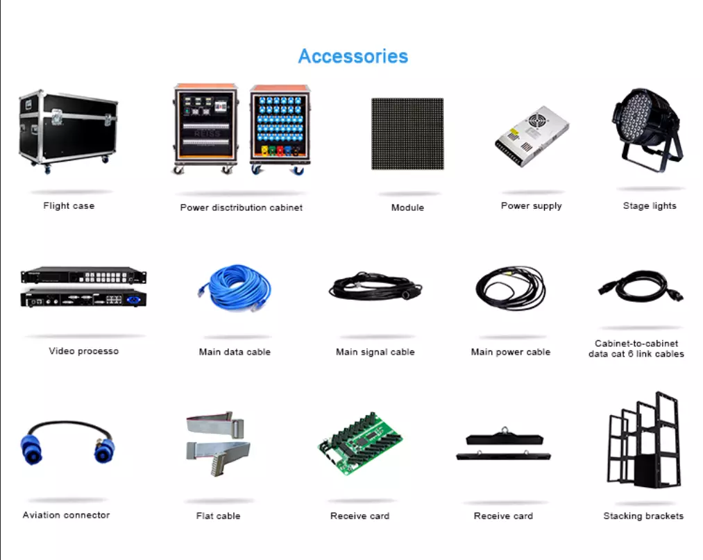 China 2020 New P2 P2.5 P3 P3.91 P4 P4.81 P5 Stage rental led display panel high definition Led Video Wall