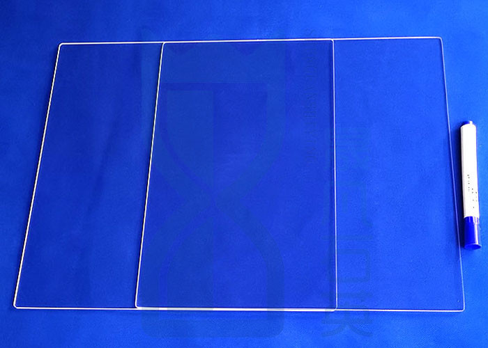 Square Round Shape 80%-95% UV Transmission Fused Quartz Plate