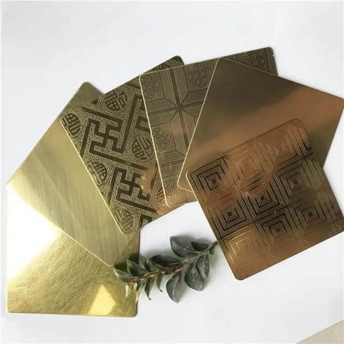 Custom Etched Stainless Steel Plates With Patterns JIS Standard SS Steel Sheet