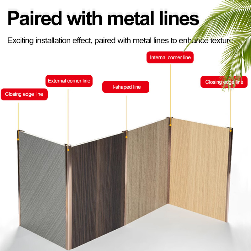 High Quality Carbon Crystal Board Fireproof Bamboo Charcoal Metal Board Veneer