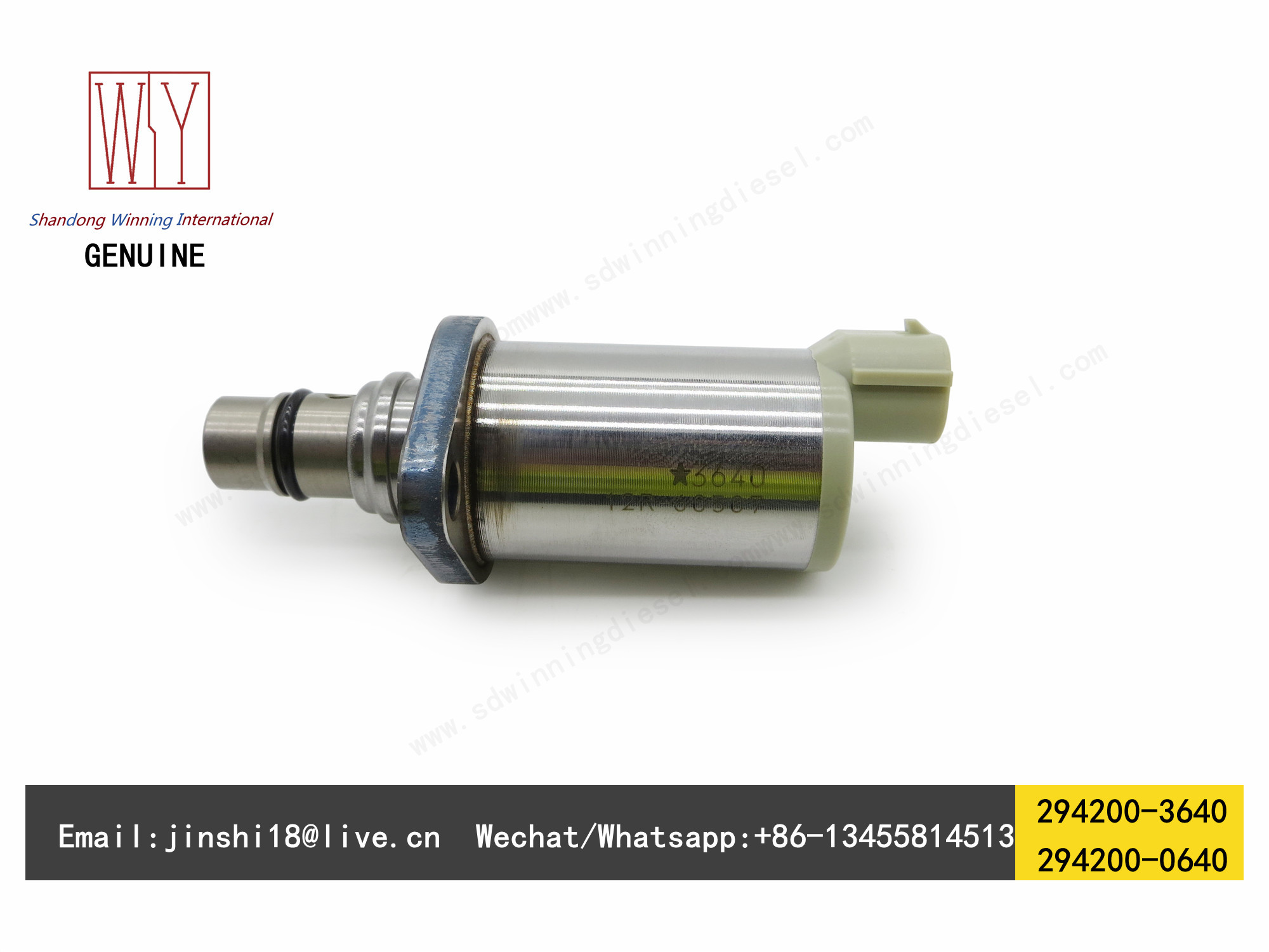 DENSO GENUINE AND BRAND NEW FUEL PUMP SUCTION CONTROL VALVE 294200-3640, 294200-0640