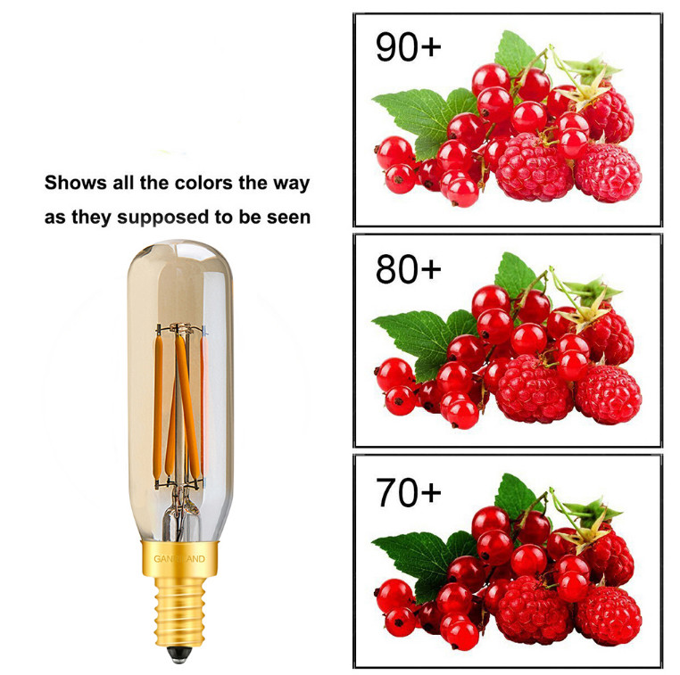 T10 Edison LED Filament Bulbs , Amber Vintage 4W LED Screw Bulb