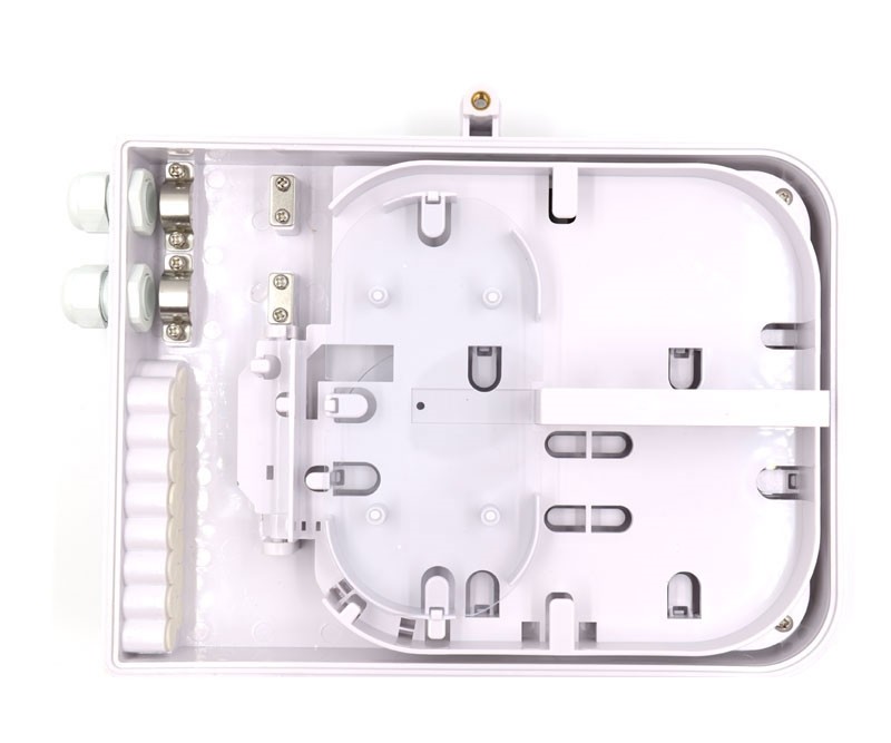 200mm X 215mm X 54mm Fiber Optic Termination Box For FTTx All Networks 2 Inlet Ports