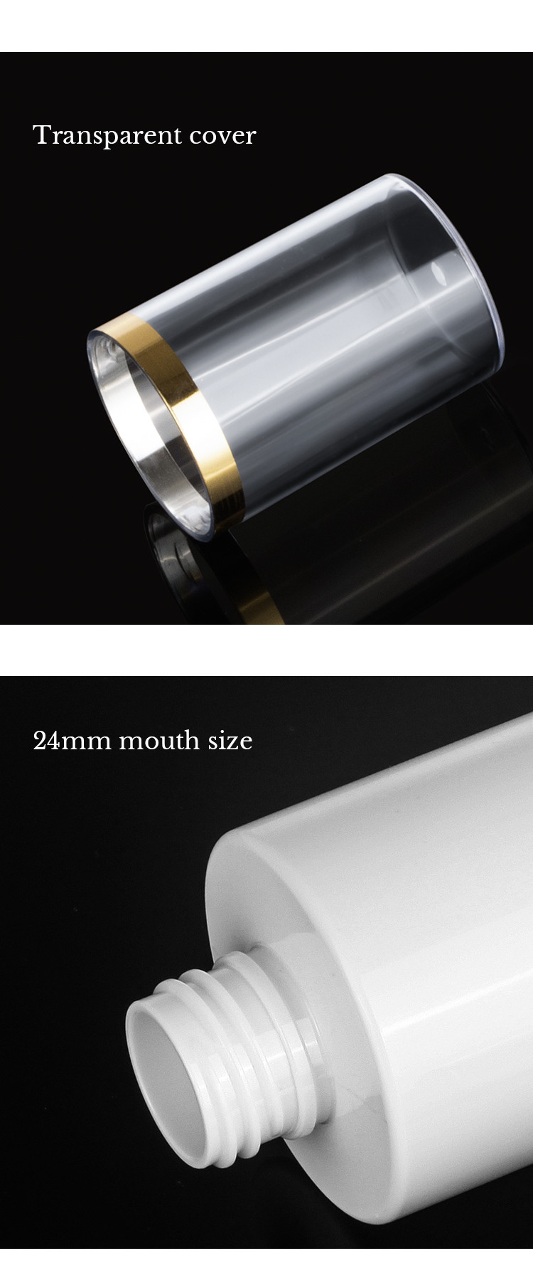 White plastic cosmetic hair mist alchohol packaging container continuous room hotel 500ml gold top 250ml spray bottle