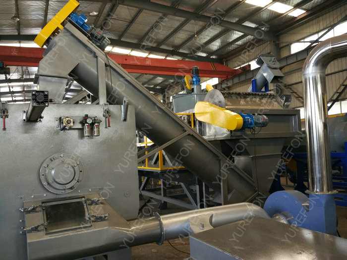 500 Kg / H PE Packing Plastic Film Recycling Machine , PP Agricultural Plastic Sheeting Machine