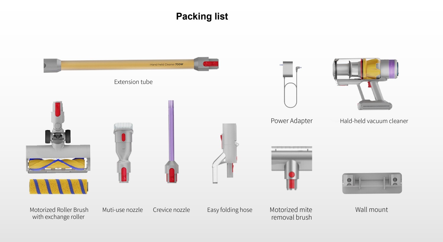 700w Wet Dry Stick Vacuum Cleaner 30kpa