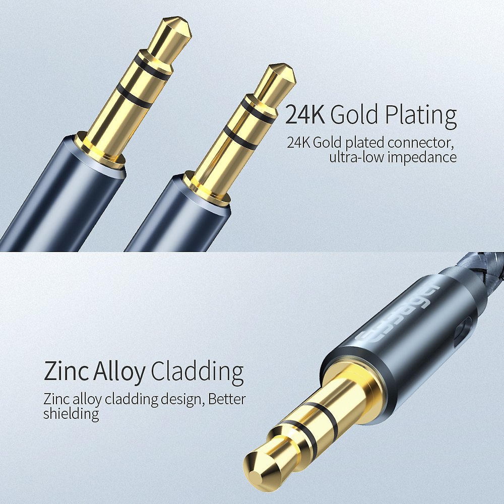 Car Headphone Adapter Aux Speaker Wire 3.5mm Jack Audio Cables Male Jack To Jack For Samsun