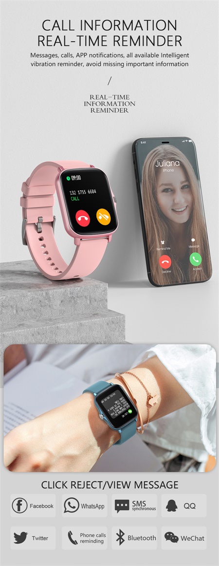 Y20 1.69 Inches Fitness Tracker Smartwatch 47g Flip Phone Redmi Note 10 Pro Couple