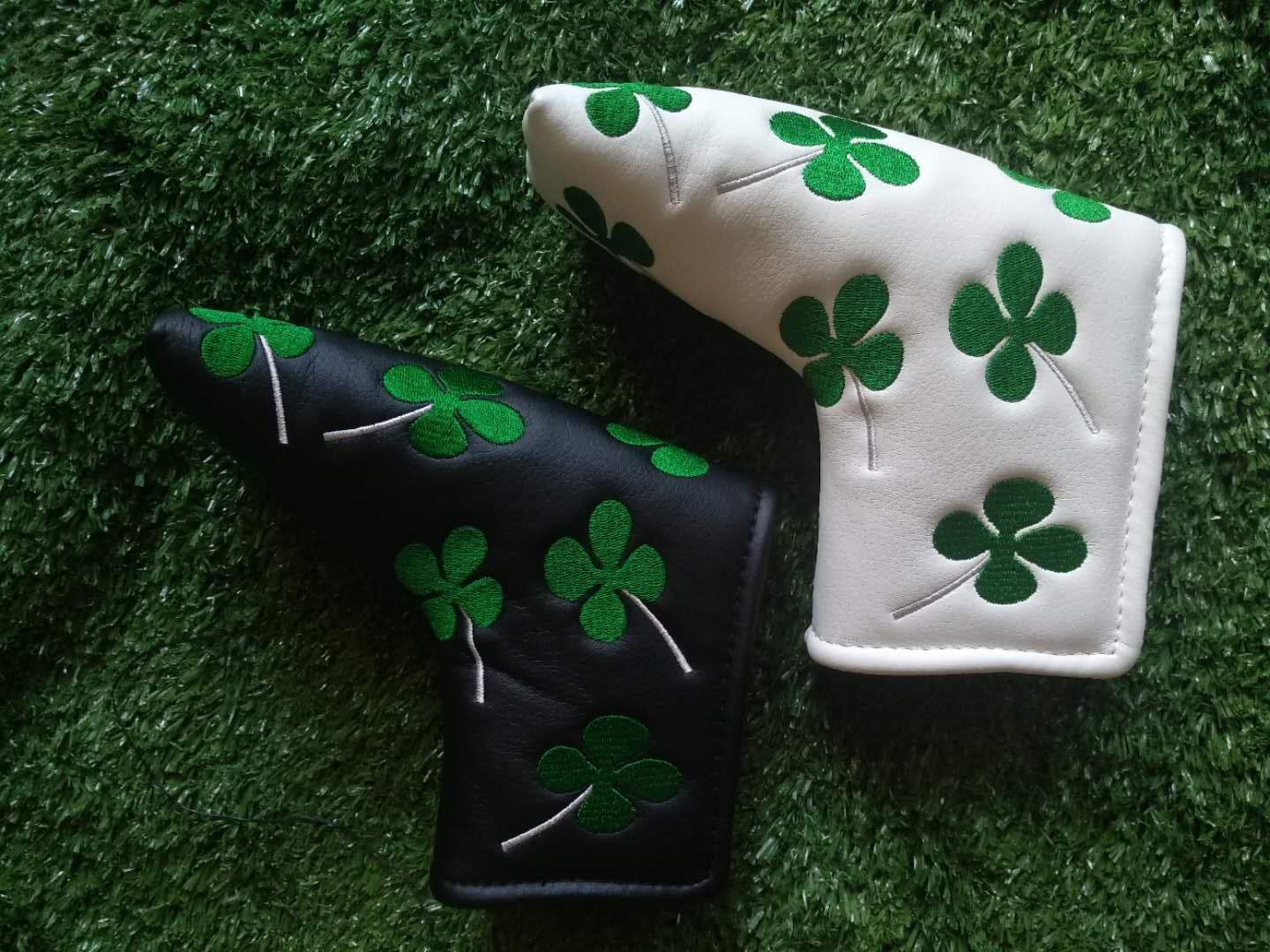 Four Leaf Clover headcover , Golf headcover , golf headcover , putter headcover , headcover