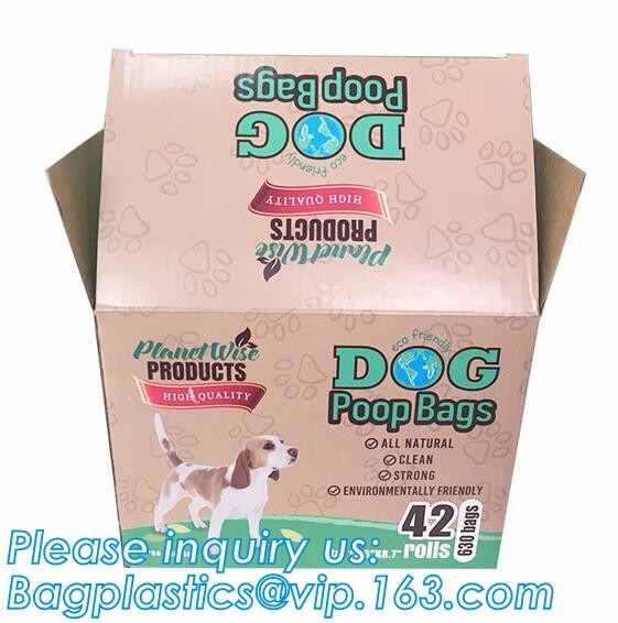 High Quality Eco-friendly Degradable Fashion With Printing Doggy Pet Dog Waste Poop Bags, Eco friendly pet dog waste poo